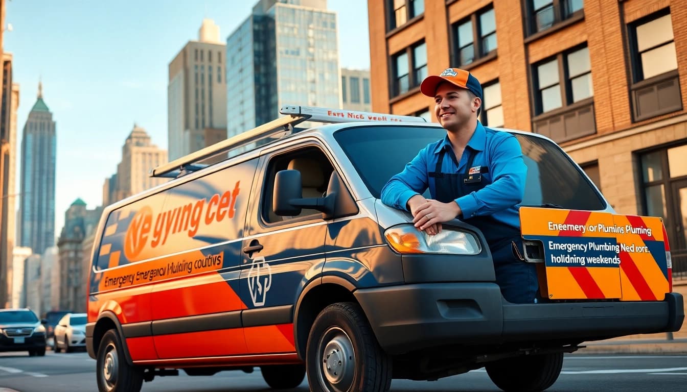 Emergency plumbers on holidays or weekends assisting a customer in NYC with a friendly approach.