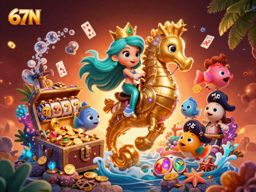 Explore a emoção de ganhar com 67N em slots vibrantes e tesouros subaquáticos.