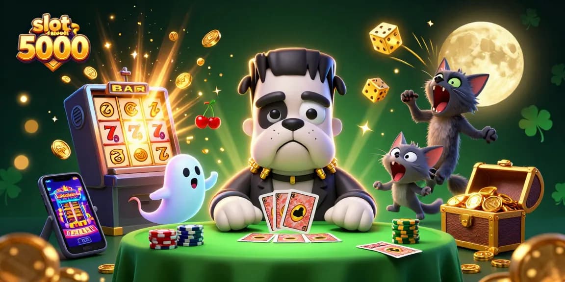 Experience thrilling gameplay with slot deposit 5000 package and dynamic casino scene.