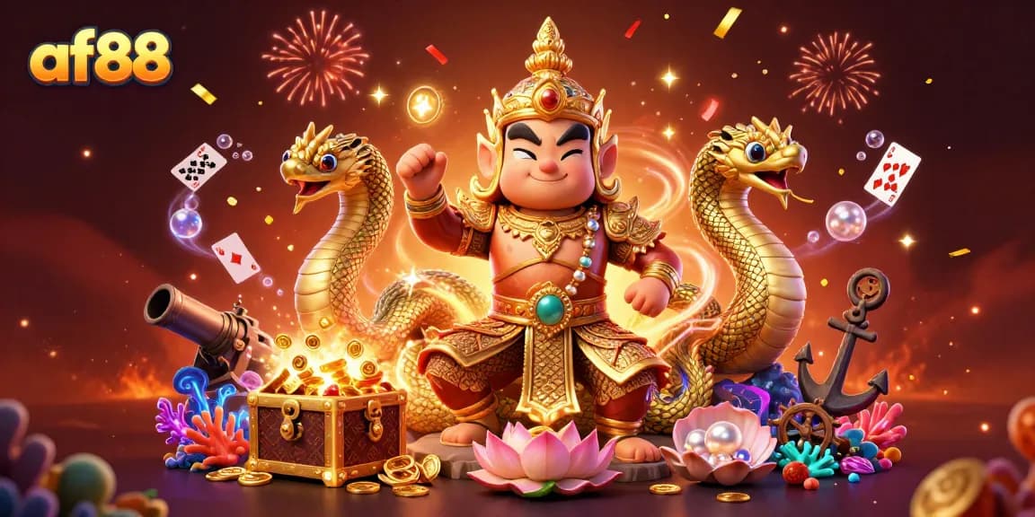 Play thrilling games at af88 as the friendly yaksha guardian guides you through abundant treasures!