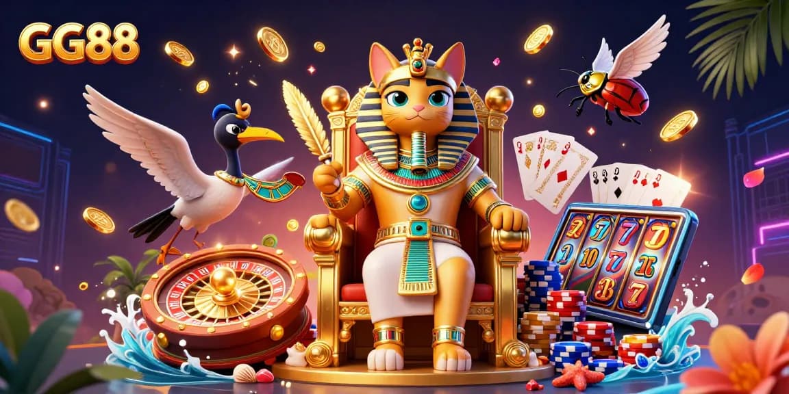 Experience the thrill of winning at GG88 with captivating casino games, dynamic elements, and vibrant visuals.