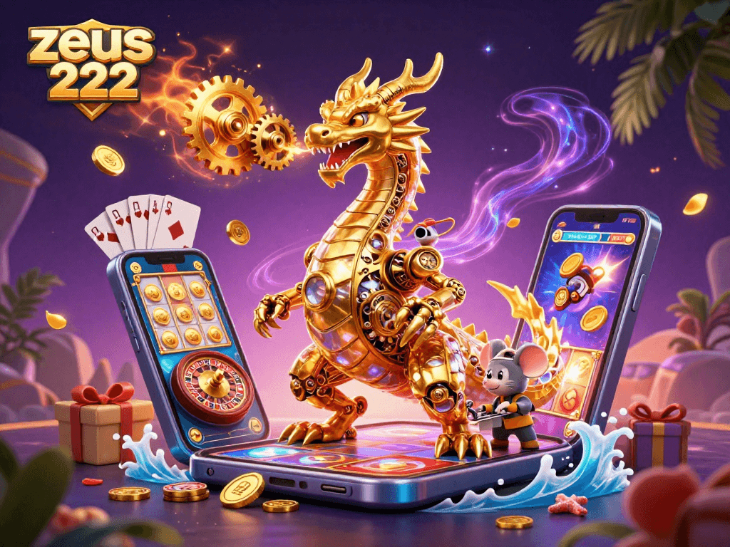 Experience zeus 222 thrilling gameplay with golden dragon and exciting casino elements.
