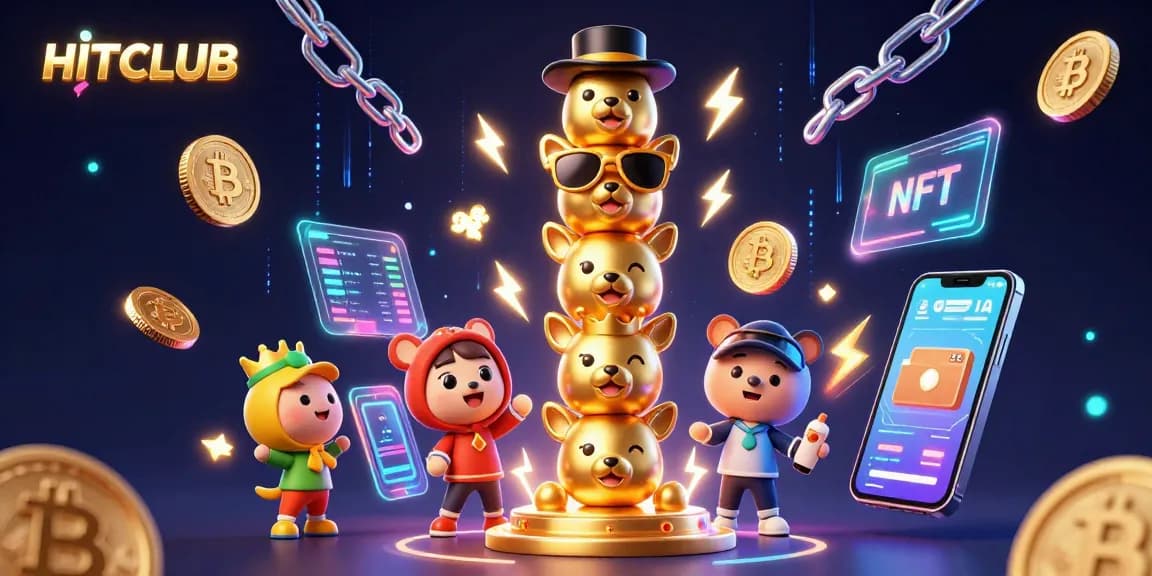 Win big at HITCLUB's vibrant casino scene with unique animal totems, crypto coins, and dynamic game elements.