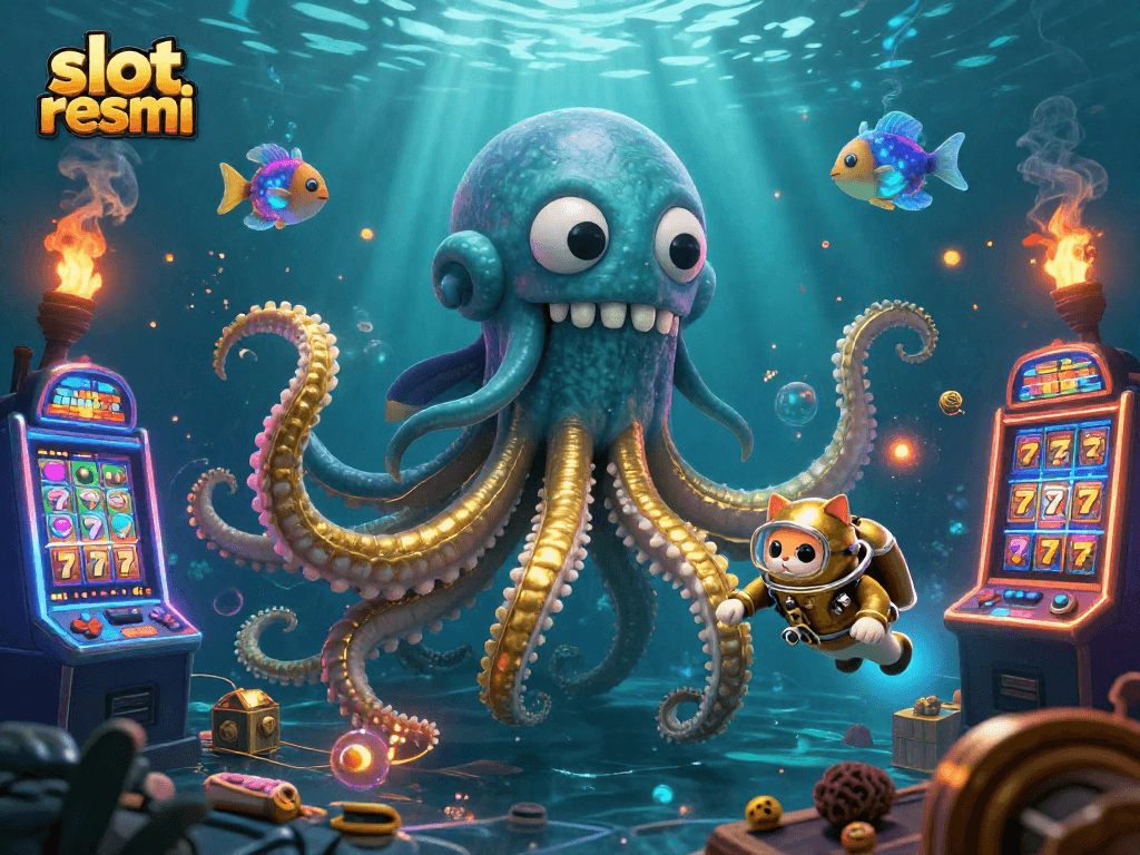 Experience the excitement of slot resmi gaming with dynamic characters and vibrant casino elements.
