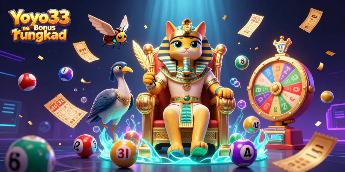 Engage with Yoyo33 Bonus rungkad through vibrant lottery games featuring dynamic elements and rich imagery.