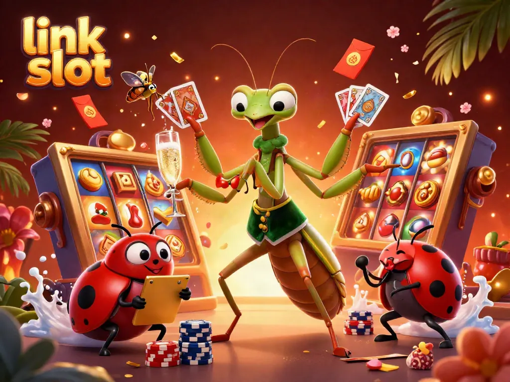 Menangkan permainan slot di link slot dengan reel berputar dan simbol keberuntungan yang memukau.