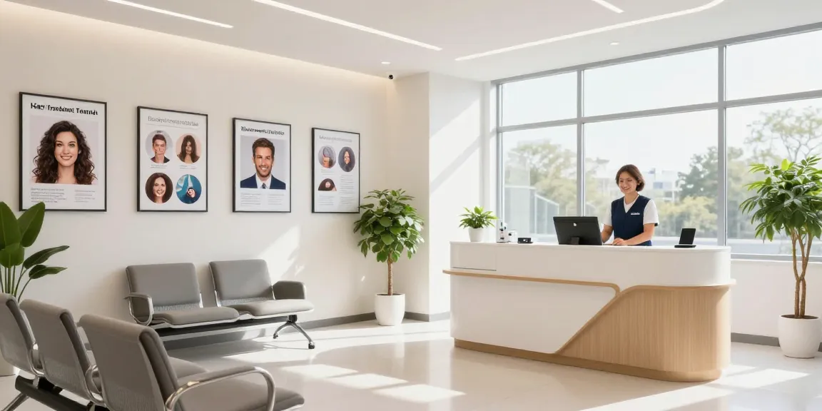 Hair transplant turkey consultation in a modern clinic with healthcare professionals, showcasing advanced medical services and patient care.