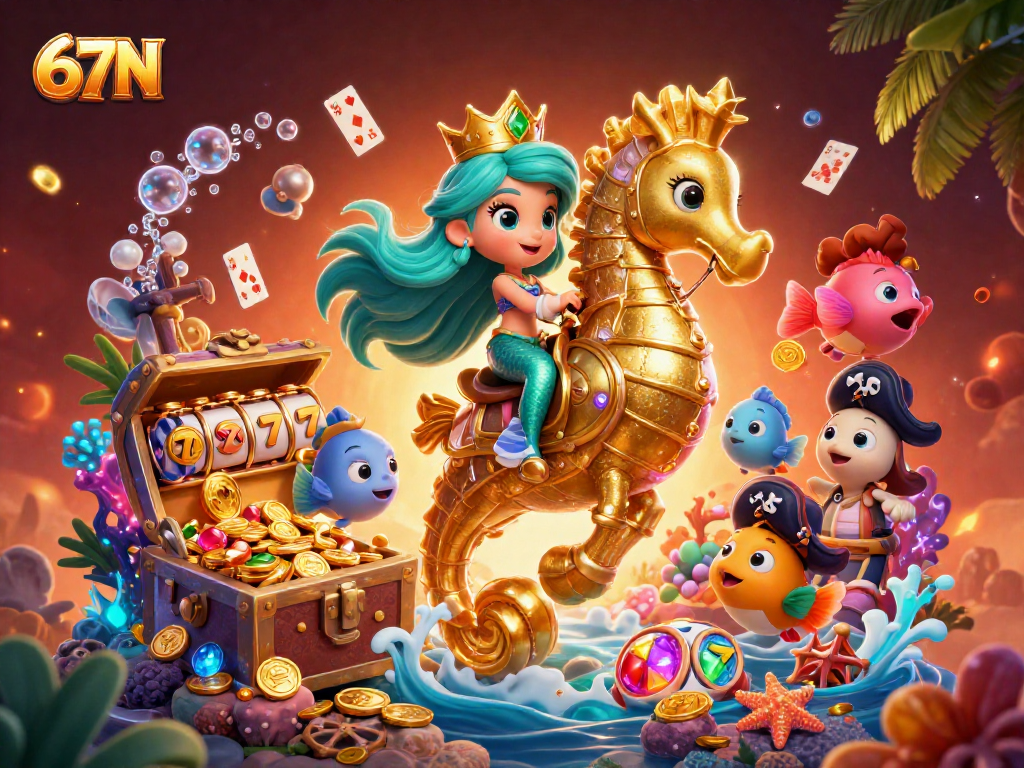 Explore a emoção de ganhar com 67N em slots vibrantes e tesouros subaquáticos.