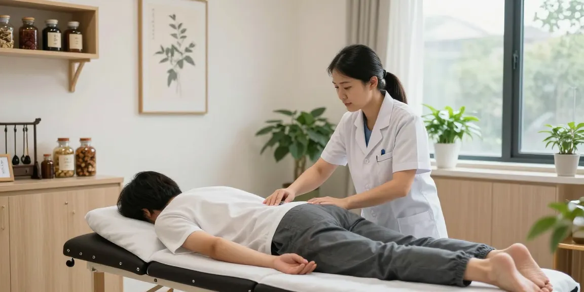 수원교통사고한의원 acupuncture treatment with licensed acupuncturist helping a patient