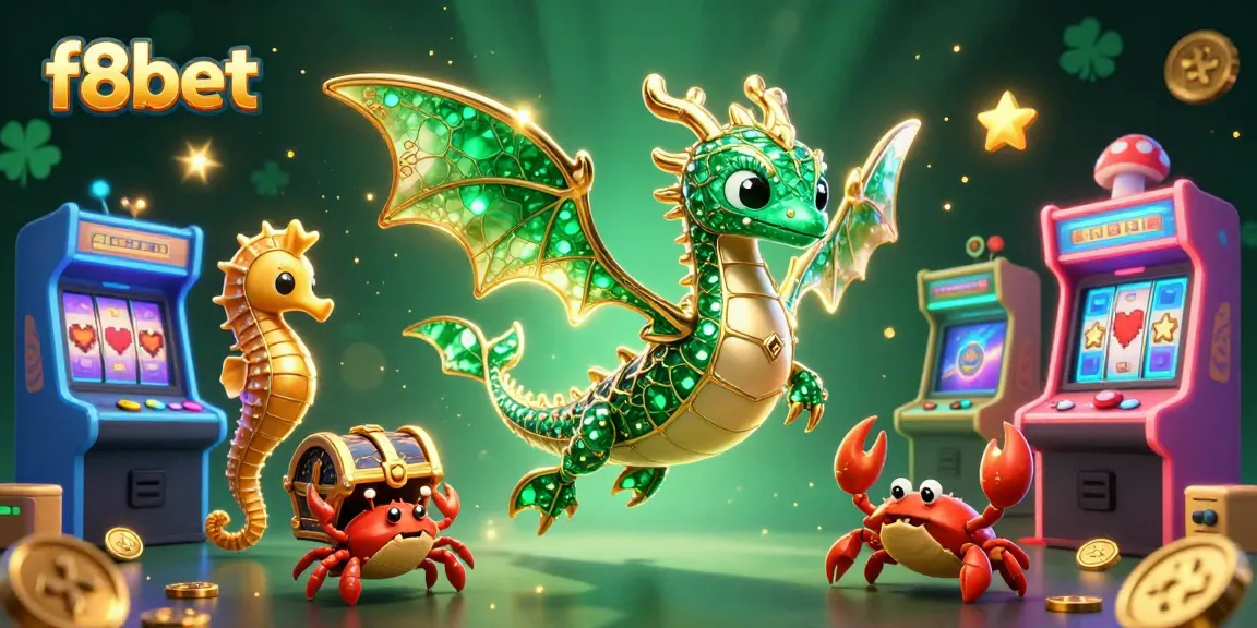 Experience the excitement of gaming at f8bet with vibrant casino visuals and dynamic slot elements.