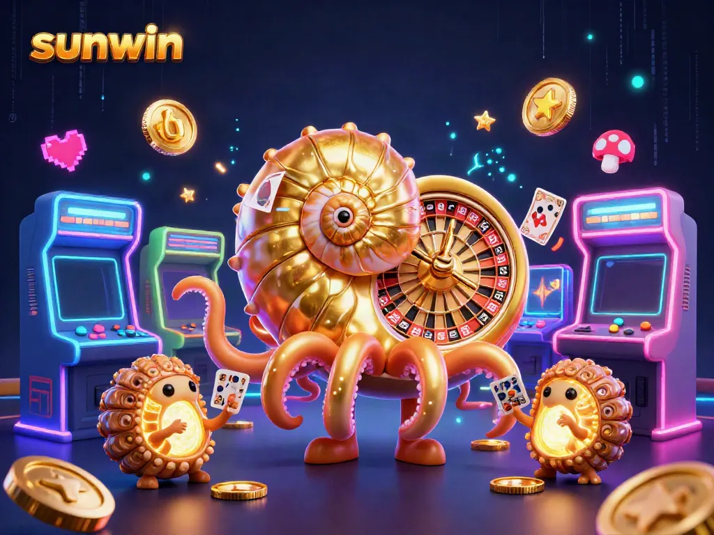 Experience thrilling gameplay with sunwin's 3D nautilus theme, showcasing vibrant casino elements and dynamic action.