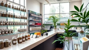 Browse high-quality cannabis products at a welcoming Weed Store with modern design.