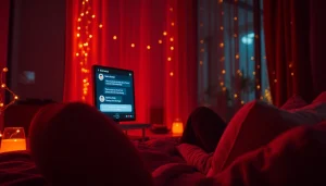 Intimate AI porn chat experience featuring a cozy modern setting.