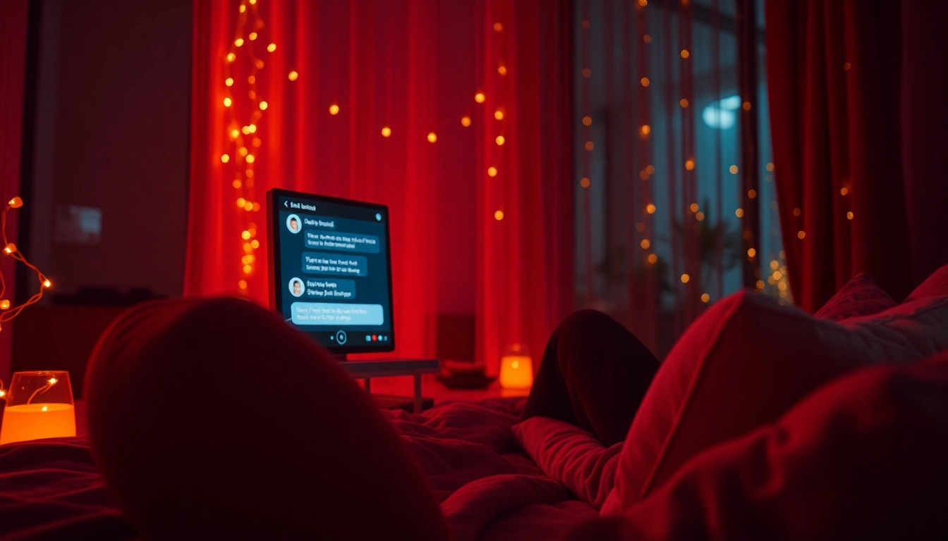 Intimate AI porn chat experience featuring a cozy modern setting.