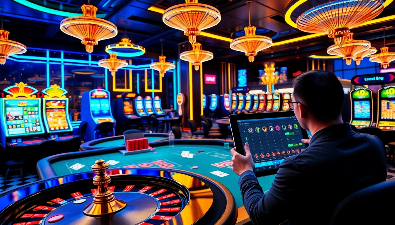 Experience the excitement of u888 with vibrant slots, poker, and roulette in a luxurious casino setting.