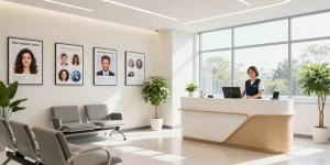 Hair transplant turkey consultation in a modern clinic with healthcare professionals, showcasing advanced medical services and patient care.